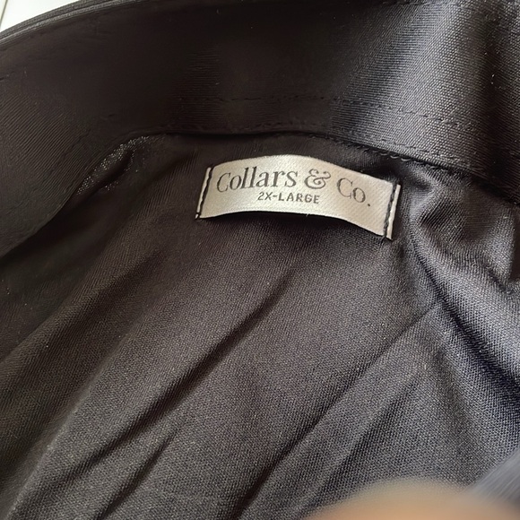 Collars & Co. Oxford Button Down Collar Polo Black Size 2X-Large NEW With Tag - Picture 5 of 5